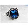 7)  OCTAGONAL CUT NATURAL BLUE TOPAZ