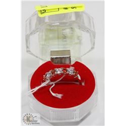 #14-CUBIC ZIRCONIA RING .925 STERLING SILVER RING