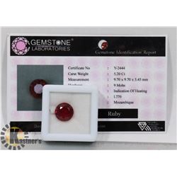 17-RED RUBY GEMSTONE  5.20CT