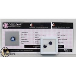 1-MATCHING PAIR BLUE SAPPHIRE GEMSTONE 2.10CT