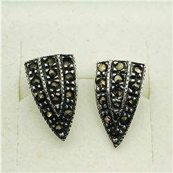 SILVER MARCASITE EARRINGS