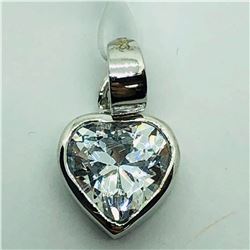 SILVER CUBIC ZIRCONIA PENDANT