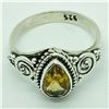 Image 3 : SILVER CITRINE RING