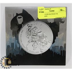 2016 $20 COIN BATMAN VS SUPERMAN