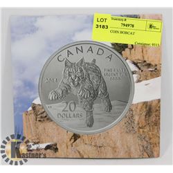 2014 $20 COIN BOBCAT