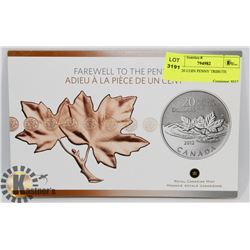2012 $20 COIN PENNY TRIBUTE