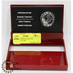 2006 RCM STERLING SILVER BUTTERFLY COIN