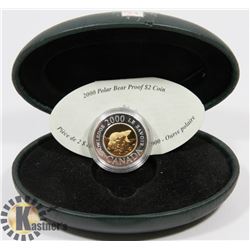 2000 POLAR BEAR PROOF $2 COIN
