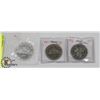 Image 1 : LOT OF 3 CANADA $1 COINS 1968, 1971, 1963