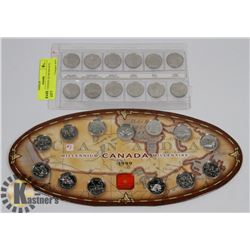 LOT OF 2 CANADA QUARTER SETS 1992, 1999