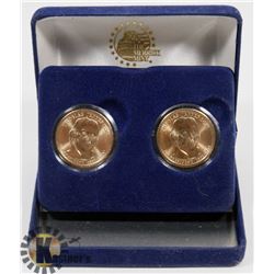 2 PRESIDENTIAL DOLLAR COINS