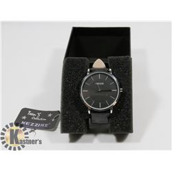 NEW KEZZIE WATCH WITH BLACK STRAP.