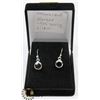 Image 1 : #14-RED GARNET EARRING DANGLING