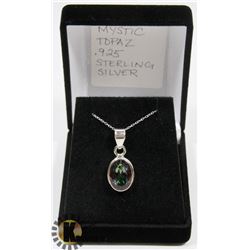 #51-MYSTIC TOPAZ PENDANT NECKLACE