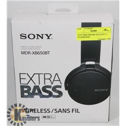 SONY MDR-XB650BT BLUETOOTH HEADPHONES.