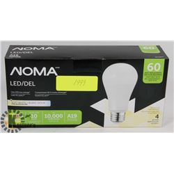 CASE OF 4 NOMA LED LIGHT BULBS