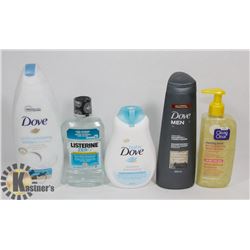 BAG OF ASSORTED BATHROOM PRODUCTS INCLUDING
