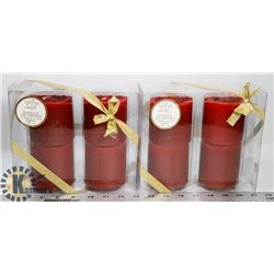 LOT OF 8 UNSCENTED CANDLES