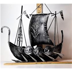 5)  METAL VIKING SHIP