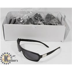 CASE OF BLACK DESIGNER SUNGLASSES