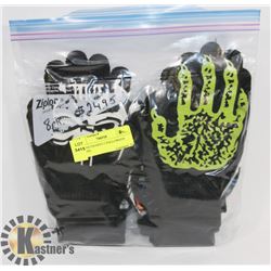 8PK YOUTH/ADULT HALLOWEEN GLOVES.
