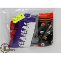 4PK HALLOWEEN LADIES SOCKS.