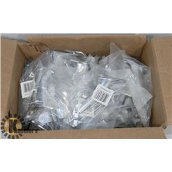 BOX W/ 20 NEW HANDRAIL BRACKET, CHROME SATINE, 2”.