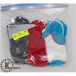 9PK LADIES ANKLE SOCKS.