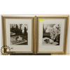 Image 1 : LOT OF TWO FRAMED BLACK AND WHITE SHOW HOME