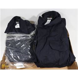 2 PAIRS OF 44R FLAME RESISTANT COVERALLS.