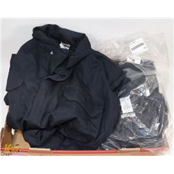 3 PAIRS OF 46R FLAME RESISTANT COVERALLS.