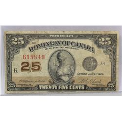 1923 CANADIAN SHINPLASTER