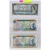 Image 1 : LOT OF 3 CANADIAN 5 DOLLAR BILLS - 1954, 1972 AND
