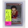 Image 1 : GLEN HALL AUTOGRAPHED THE GAME HOCKEY CARD.