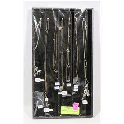 SET OF 7 NECKLACES ON DISPLAY