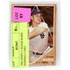 Image 1 : 1962 TOPPS # 1 ROGER MARIS BASEBALL CARD