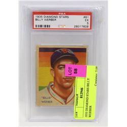 1935 DIAMOND STARS BILLY WERBER