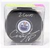Image 1 : EDMONTON OILERS CRAIG SIMPSONS SIGNED HOCKEY PUCK