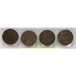 CANADIAN KING GEORGE C PENNIES 1919, 1908, 1920,