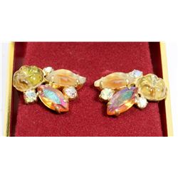 VINTAGE RHINESTONE EARRINGS