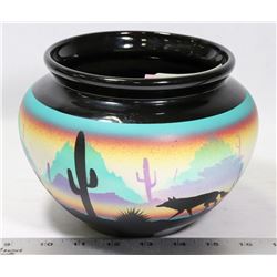 CEDAR MESA POTTERY "SONORA DESERT" PLANT POT