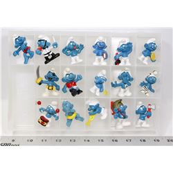 COLLECTION OF 16 WEST GERMANY SMURFS.