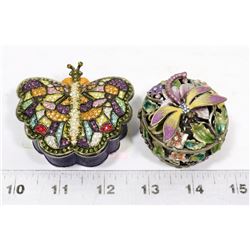 BUTTERFLY & DRAGONFLY TRINKET BOX
