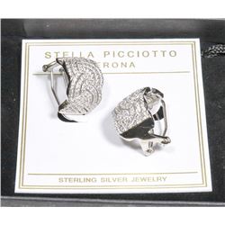 STELLA  PICCIOTTA VERONA STERLING SILVER EARRINGS