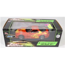 THE FAST & THE FURIOUS 1994 MAZDA RX7 1:18 SCALE