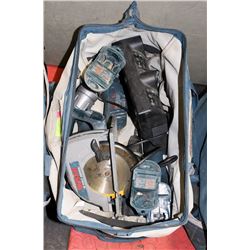 BAG OF BOSCH CORDLESS TOOLS WITH 30 MIN CHARGER