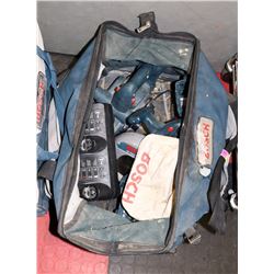 BAG OF BOSCH CORDLESS TOOLS WITH CHARGER-