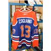Image 1 : OILERS #13 COGLIANO JERSEY SZ XL HAS BEEN WORN