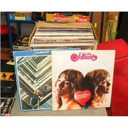 LARGE BOX OF VINTAGE RECORDS INCLUDING AIR SUPPLY,