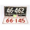 Image 1 : 1948 & 1950 ALBERTA LICENSE PLATES.